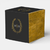 オーバル葉ズモノグラム黒金ゴールド白結婚色 フェイバーボックス (裏面サイド)