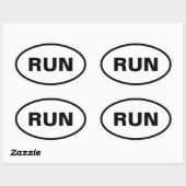 オーバル走カーのシール 楕円形シール (シート)