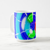オーバル迷路アート コーヒーマグカップ (正面左)