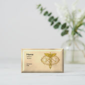 オーバル銅カスタムナースRN名刺 名刺 (スタンド正面)