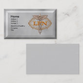 オーバル銅カドゥーセウスLPNナース 名刺 (正面/裏面)