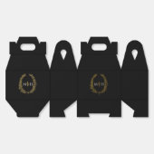 オーバル離れ白黒結婚金ゴールド フェイバーボックス (見開き)