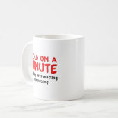 オーバーに反応する面白いマグカップ コーヒーマグカップ (正面左)
