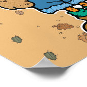 オーバーアおもしろいールの七面鳥 ポスター (角)