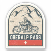 オーバーアルプ峠 スイスアルプス バイクツアー シール (正面)