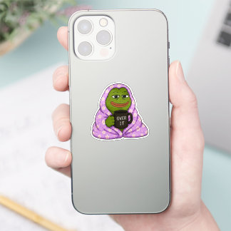 オーバーイットカエル あったかグッズ インターネット・ミーム ステッカー シール