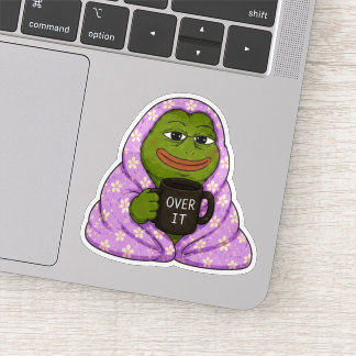 オーバーイットカエル あったかグッズ インターネット・ミーム ステッカー シール