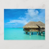 オーバーウォーターバンガローはがき ポストカード (正面)