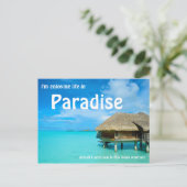 オーバーウォーターバンガローはがき ポストカード (スタンド正面)