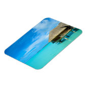 オーバーウォーターバンガローオンボラボラ長方形マグネット マグネット (左側)