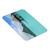 オーバーウォーターリゾートオンボラボラ長方形マグネット マグネット (右側)