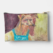 オーバーオールの犬ジギー アクセサリーポーチ (裏面)