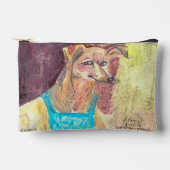 オーバーオールの犬ジギー アクセサリーポーチ (正面)