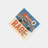 オーバーカーレースクールボーイズ誕生日 スタンダードカクテルナプキン (角)