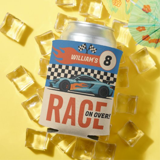 オーバーカーレースクールボーイズ誕生日 缶クーラー (インサイチュ 夏)