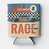 オーバーカーレースクールボーイズ誕生日 缶クーラー (正面)