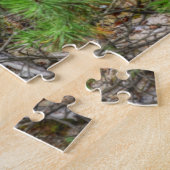 オーバーグロウンシャロークリーク滝 ジグソーパズル (側面)