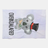 オーバーコアレードプンキュートコアラinトップハット キッチンタオル (横)