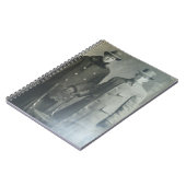 オーバーコートのダッパー兄弟RPPC B&W写真イメージ ノートブック (左側)