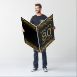 オーバーサイズブラック金ゴールド80th誕生日カード カード<br><div class="desc">このオーバーサイズ80thバースデーカードは、あなたのbestieまたは特別な誰かにあなたの挨拶を延長するのに最適な方法である。</div>