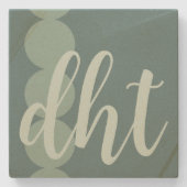 オーバーサイズモノグラムサンドストーンコースター ストーンコースター (正面)