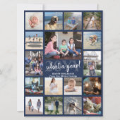 オーバーサイズ写真コラージュ何年海軍と白 シーズンカード (正面)