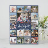 オーバーサイズ写真コラージュ何年海軍と白 シーズンカード (スタンド正面)