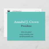 オーバーサイ無地のズティール（緑がかった色）会社のロ伝統的ゴ・ブシン ポストカード (正面/裏面)