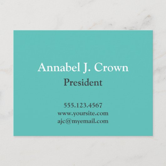 オーバーサイ無地のズティール（緑がかった色）会社のロ伝統的ゴ・ブシン ポストカード (正面)