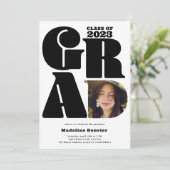 オーバーサモダンイズはっきりしたのGrad 4写真2023卒業 招待状 (スタンド正面)