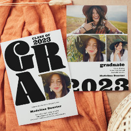 オーバーサモダンイズはっきりしたのGrad 4写真2023卒業 招待状