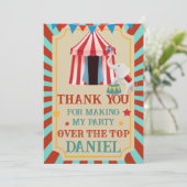 オーバーザトップ誕生日サーカス サンキューカード (スタンド正面)