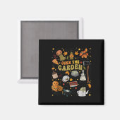 オーバーザハロウィーンガーデンウォールパンプキン秋 感謝してい マグネット (正面/裏面)