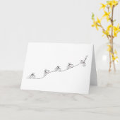 オーバーザヒルバイサイクリスト誕生日 カード (黄色い花)