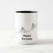 オーバーザヒルバイサイクリスト誕生日 マグカップ (中央)