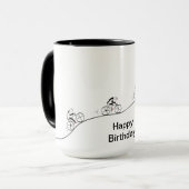 オーバーザヒルバイサイクリスト誕生日 マグカップ (正面左)