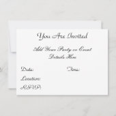 オーバーザヒルバイサイクリスト誕生日 招待状 (裏面)