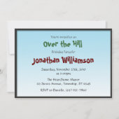 オーバーザヒルバースデーパーティ招待状 招待状 (裏面)