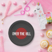 オーバーザヒルロックNロールレコードクラシック   ラウンド  ペーパープレート (パーティー)