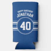 オーバーザヒル誕生日スポーティエイジブルーホワイト スリム缶クーラー (裏面)