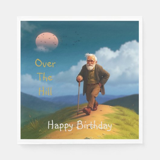 オーバーザヒル誕生日 スタンダードランチョンナプキン (正面)