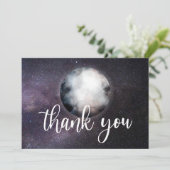 オーバーザムーンウォーターカラー銀河系有難う サンキューカード (スタンド正面)