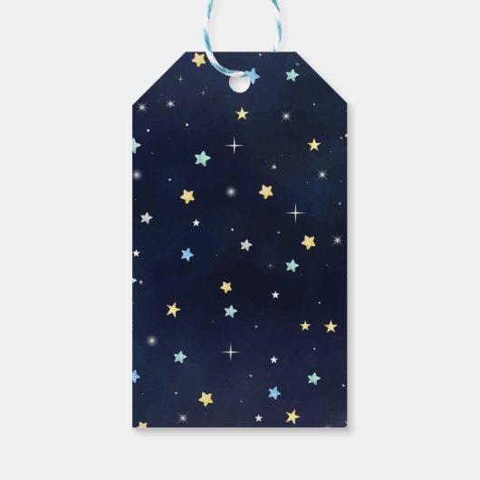 オーバーザムーンエレファントベビーシャワーメッセージカード ギフトタグ (裏面)