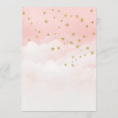 オーバーザムーンガールピンクベビーシャワー招待状 プログラム (裏面)