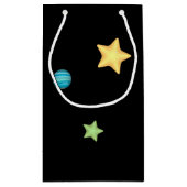 オーバーザムーンスターズプラネットカスタム文字 スモールペーパーバッグ (裏面)