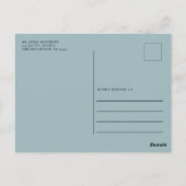 オーバーザムーンスターズ金ゴールドベビーシャワー招待状 ポストカード (裏面)