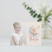 オーバーザムーンテディベア誕生日ありがとう ポストカード (スタンド正面)