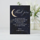 オーバーザムーンテーマベビーシャワーサンキューカード サンキューカード (スタンド正面)