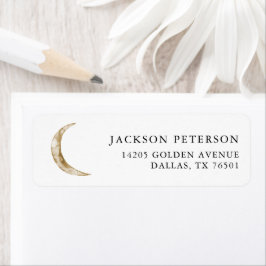 オーバーザムーンパーティの招待状差出人住所 ラベル