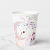 オーバーザムーンビューティフルパステル子供の誕生日 紙コップ (裏面)